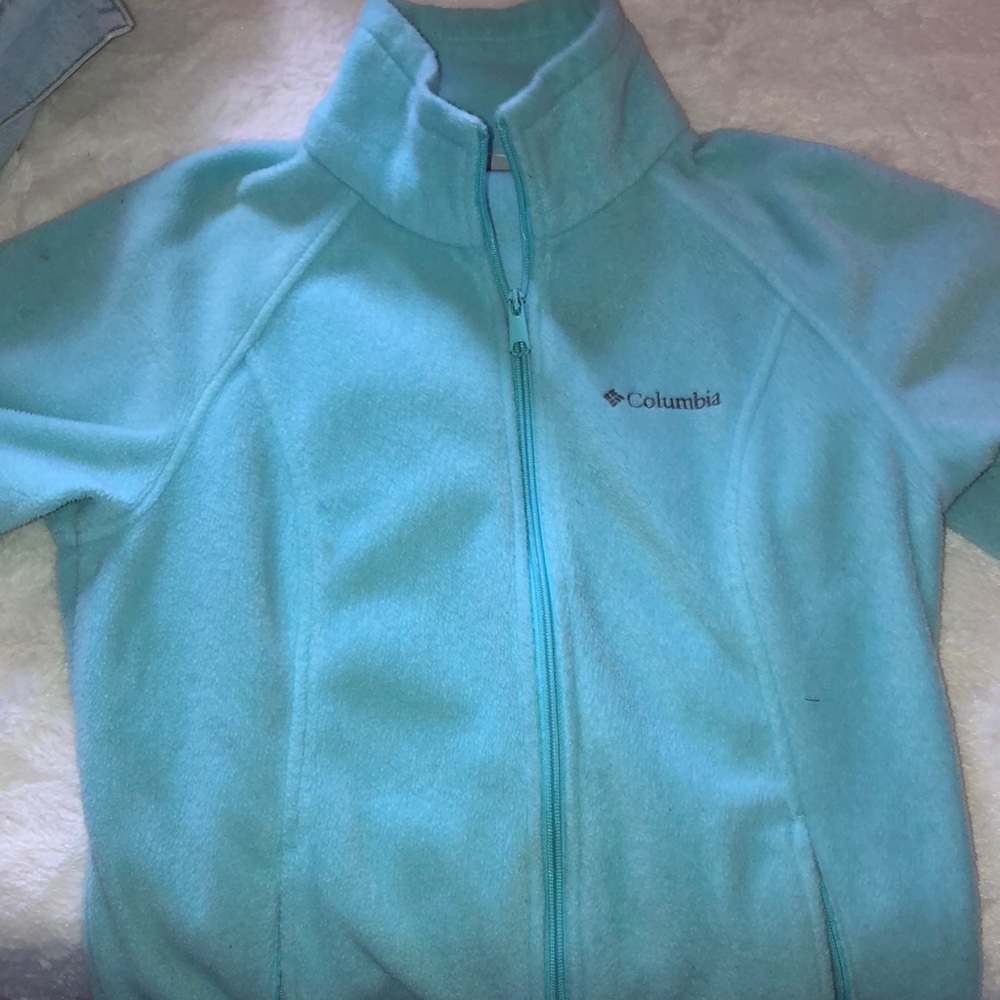 Columbia zip up. Blue size small